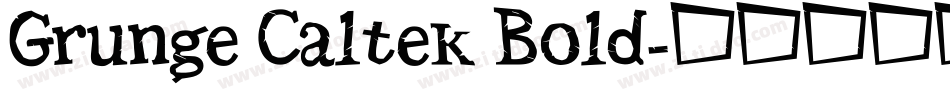 Grunge Caltek Bold字体转换